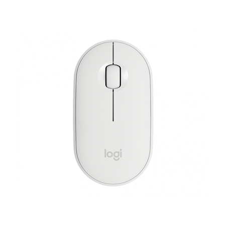 Logitech Pebble M350 - Leworęczny - Optyczny - Bezprzewodowy Rf + Bluetooth - 1000 Dpi - Biały