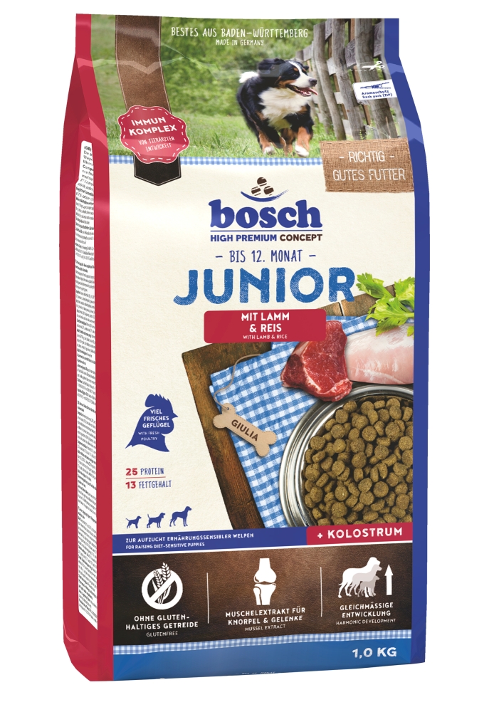 Bosch, Bosch Junior Jagnięcina+Ryż 1kg