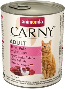Animonda Cat Carny,Carny Adult Beef+ Turkey+Sh.800gd