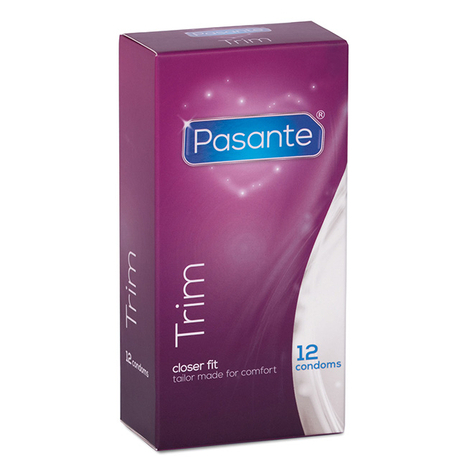 Condoms Ultra Fins : Pasante Trim Condoms 12 Pack