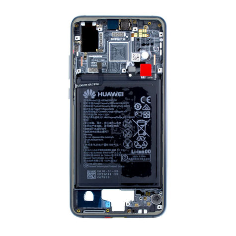 Huawei P20 Wymienna Ramka Środkowa Z Baterią Niebieska