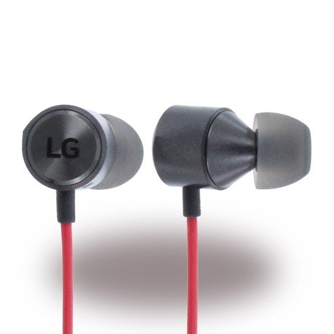 Lg Hss-F630 / Le630 Quadbeat 3 Douszny Zestaw Słuchawkowy Stereo Złącze 3,5 Mm Czerwony/Czarny