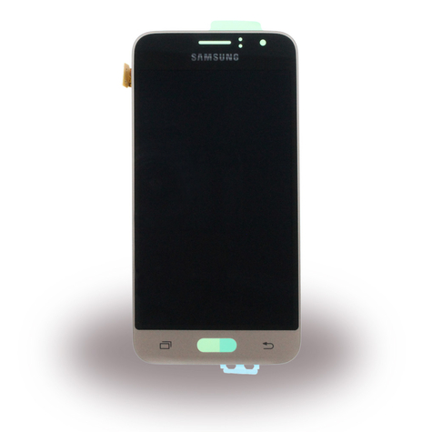 Samsung J120f Galaxy J1 (2016) Oryginalna Część Zamienna Wyświetlacz Lcd / Ekran Dotykowy Złoty