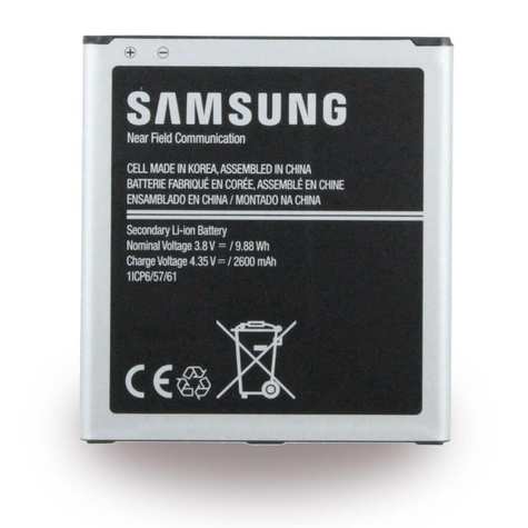 Bateria Litowo-Jonowa Samsung Eb-Bg531bbe J500f Galaxy J5 2600mah