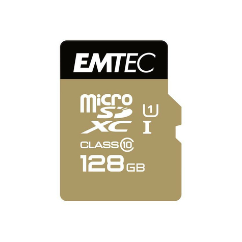 Microsdxc 128gb Emtec +Adapter Cl10 Gold+ Uhs-I 85mb/S Blister