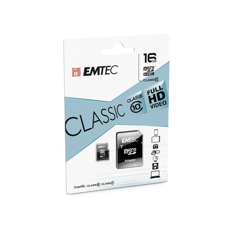 Microsdhc 16gb Emtec +Adapter Cl10 Classic Blister