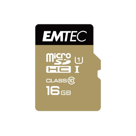 Microsdhc 16gb Emtec +Adapter Cl10 Gold+ Uhs-I 85mb/S Blister