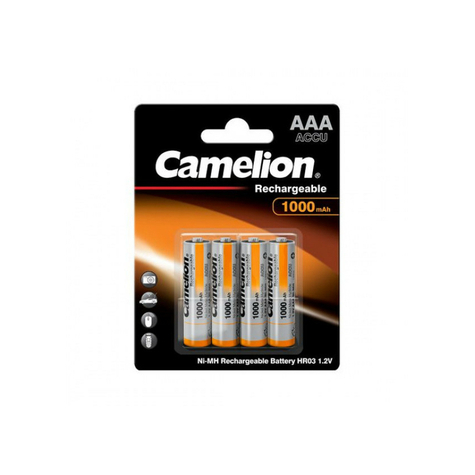 Bateria Camelion Aaa Micro 1000mah (4 Szt.)