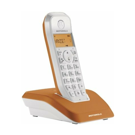 Telefon Bezprzewodowy Motorola Startac S1201 Dect, Pomarańczowy