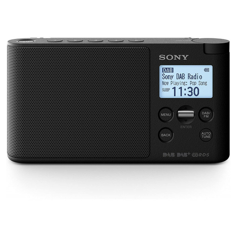 Sony Xdr-S41db Radio Cyfrowe Dab/Dab+, Czarne
