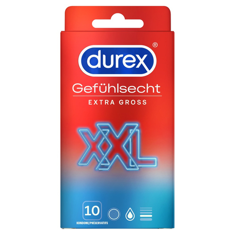 Durex Gefühlsecht Extra Groß10 Szt.