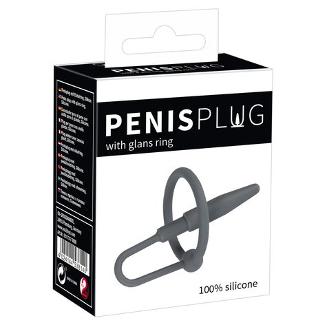 Penis Plug Z Pierścieniem Na Żołądź
