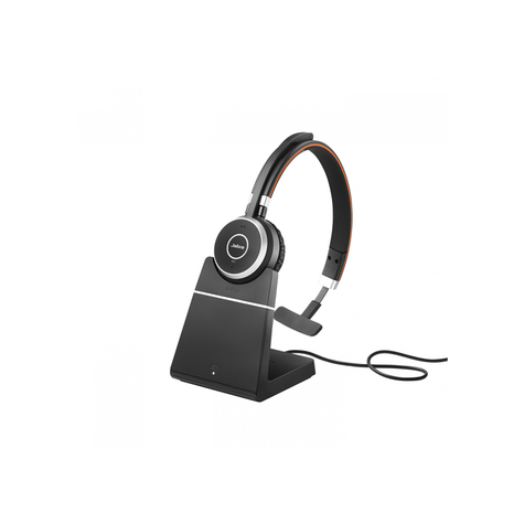 Jabra Evolve 65 Ms Mono Zestaw Słuchawkowy + Podstawka Ładująca