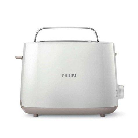Philips Hd2581/00 Daily Collection Toaster White Bun Warmer