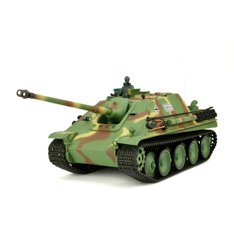 Czołg Rc "Jagdpanther" Heng Long 1:16 Z Dymem I Dźwiękiem Oraz Metalową Przekładnią -2,4ghz