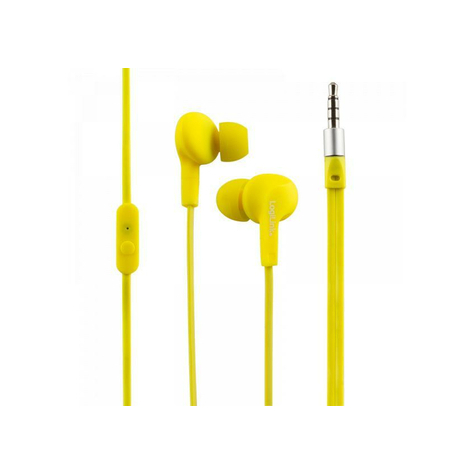 Słuchawki Logilink Sports-Fit In-Ear Headphone Neonowo-Żółte