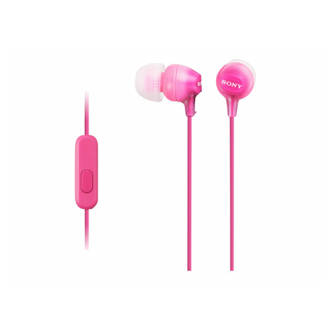 Słuchawki Douszne Sony Mdr-Ex15appi, Różowe