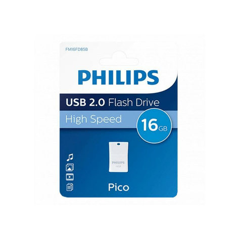 Philips Usb Flash Drive 16gb 2.0 Usb Drive Pico Fm16fd85b/00