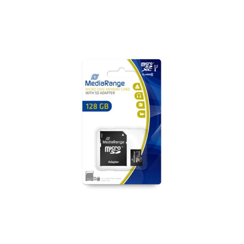 Mediarange Karta Microsd/Sdxc 128 Gb Uhs-1 Cl.10 Z Adapterem Mr945