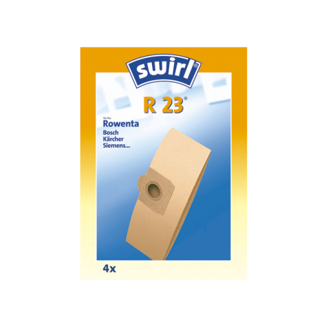 Swirl Dust Bag R23 - Worek Na Kurz - Brązowy - Papierowy - Bosch - Karcher - Siemens - 4 Szt.
