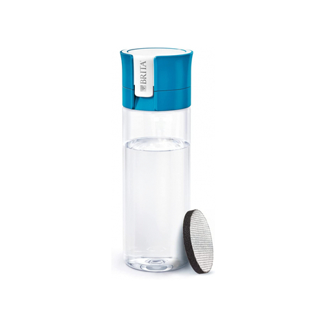 Brita Fill&Go Bottle Filtr Blue - Butelka Filtrująca Wodę - Niebieska - Przezroczysta - Z Tworzywa Sztucznego - Syntetyczna - 1 L - Niemcy