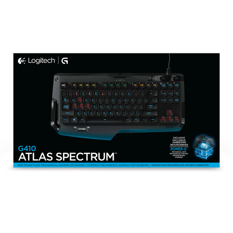 Logitech Gaming G410 Atlas Spectrum - Klawiatura - Usb