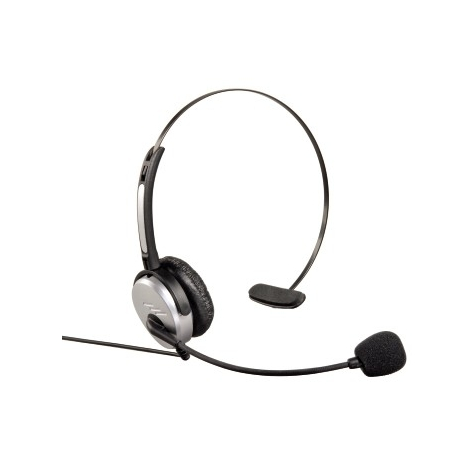Hama Headband Headset - Słuchawki - Czarne - Srebrne - Monofoniczne - Przewodowe - 2,5 Mm - Telefon