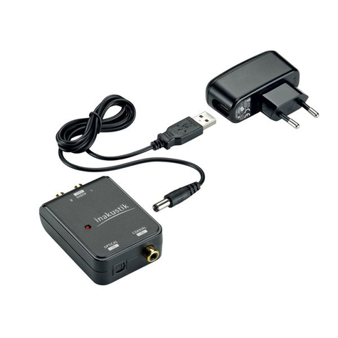 In-Akustik Star Audio Converter - Digital To Analog Audio Converter - Black
