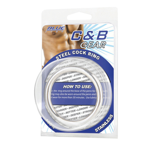 Blue Line C&B Gear 2' Steel Cock Ring *Blue Line C&B Gear 2' Steel Cock Ring