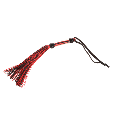 Xx-Dreamstoys Silicone Whip Black/ Red
