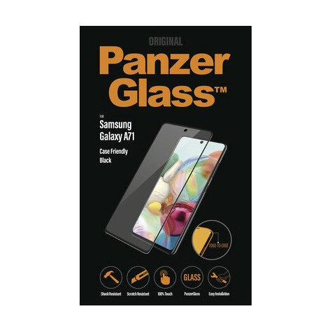 Panzerglass Samsung Galaxy A71 Przyjazne Etui Edge-To-Edge, Czarne