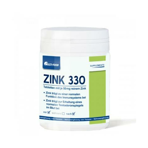 Multifood Zinc 330, 100 Tablets Can