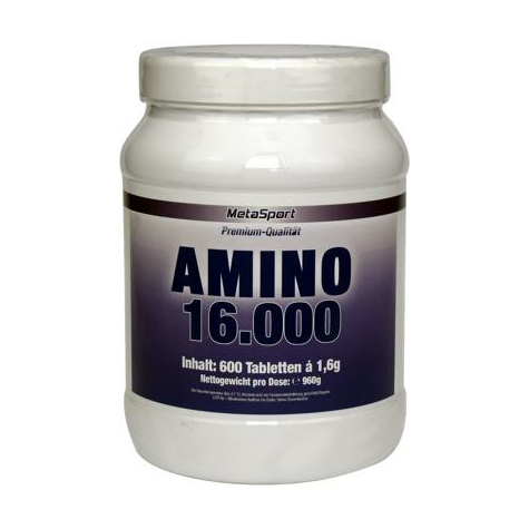 Metasport Amino 1600, 600 Tabletek Do Żucia Dawka