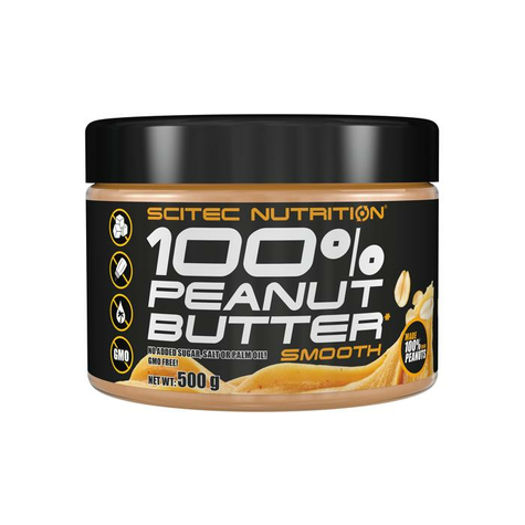 Scitec Nutrition 100% Peanut Butter, 500 G Can, Smooth