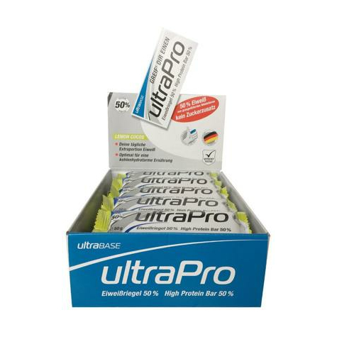 Ultra Sports Ultrapro Protein Bar, 20 X 50 G Bar, Lemon Cocos