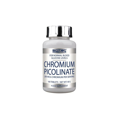 Scitec Essentials Pikolinian Chromu, 100 Tabletek Dawka