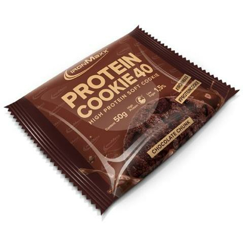 Ironmaxx Cookie Proteinowe 40, 12 X 50 G Cookie, Chocolate Chunk