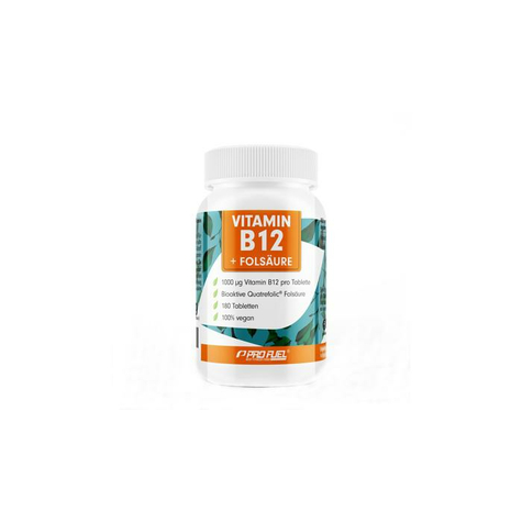 Profuel Vitamin B12 + Folsre, 180 Tabletek Dawka