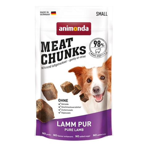 Animonda Dog Snacks, Ani.Meat Chunks Pure Lamb 60g