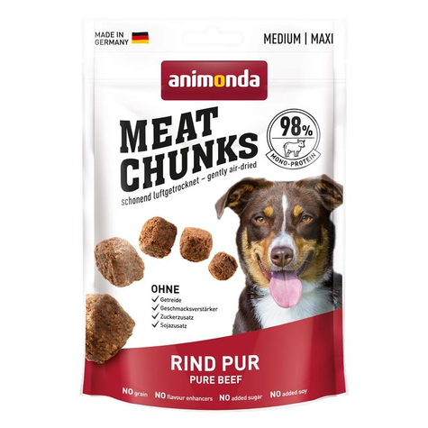 Animonda Dog Snacks, Ani.Meat Chunks Pure Beef 80g
