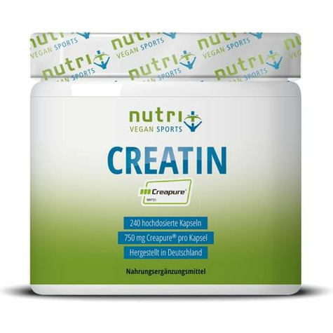 Nutri+ Vegan Creatine Capsules, 240 Kapsułek