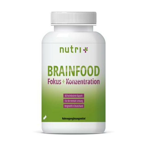 Nutri+ Orthomolecular Brainfood, 60 Kapsułek