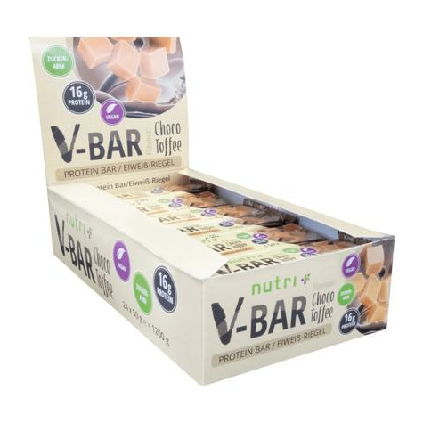 Baton Proteinowy Nutri+ Vegan V-Bar, Choco-Toffee