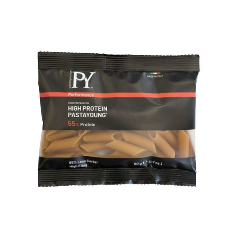 Pasta Young High Protein 55 % Penne Rigate, 50 G Portion Bag