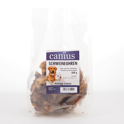 Canius Snacks, Can. Kawałki Uszu Wieprzowych 500g