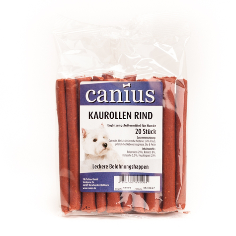 Canius Snacks, Canius Chewing Rolls Beef 20 Szt.