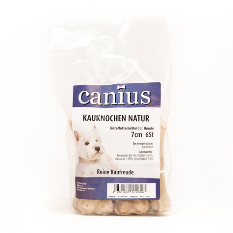 Canius Snacks,Canius Kość Do Żucia Naturalna 7cm 6szt.