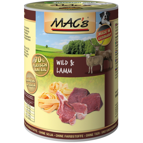Mac's, Macs Dog Wild Lamb 400gd