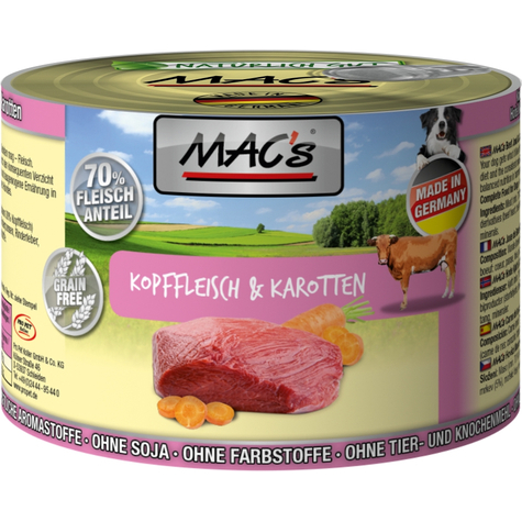 Mac's, Macs Dog Head + Carrots 200gd