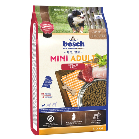 Bosch, Bosch Mini Jagnięcina+Ryż 3kg